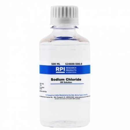 RPI Sodium Chloride 5M Solution, 500 ML S24600-500.0